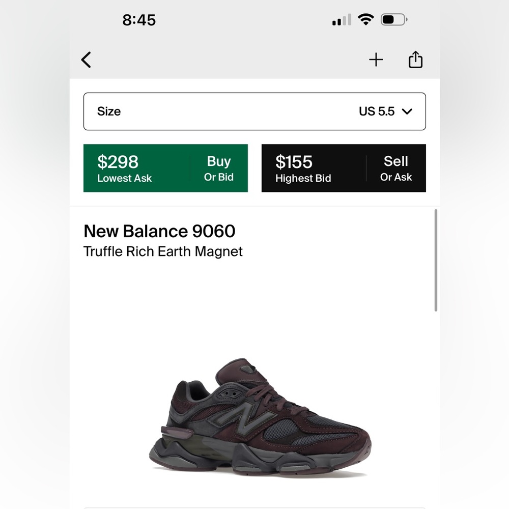 new balance 9060 size 7.5 womens